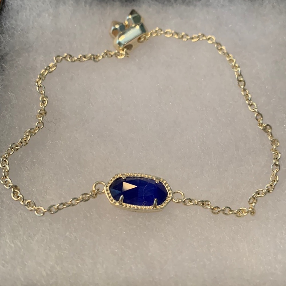 Kendra Scott adjustable blue stone Elaina bracelet